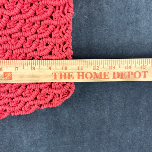 Sigrid Olsen Coral Knit Bag with Wooden Handles **see description - Picture 2 of 8